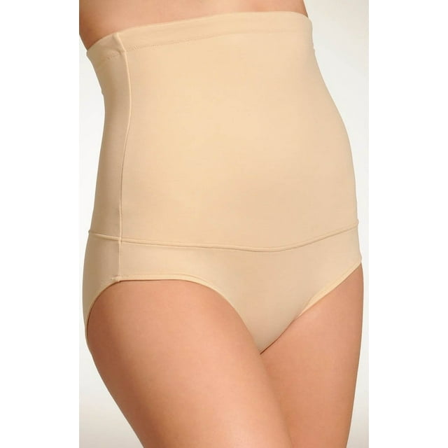 Flexees Womens Fat Free Dressing Hi-Waist Brief, 2XL, Latte Lift