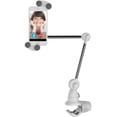thumbnail image 1 of Barkan 4”- 12” Portable, Dual-Arm, Multi-Position Smartphone/Tablet Mount, Full-Motion 3D 360°, Up to 2.lbs, 5 Year, 1 of 5