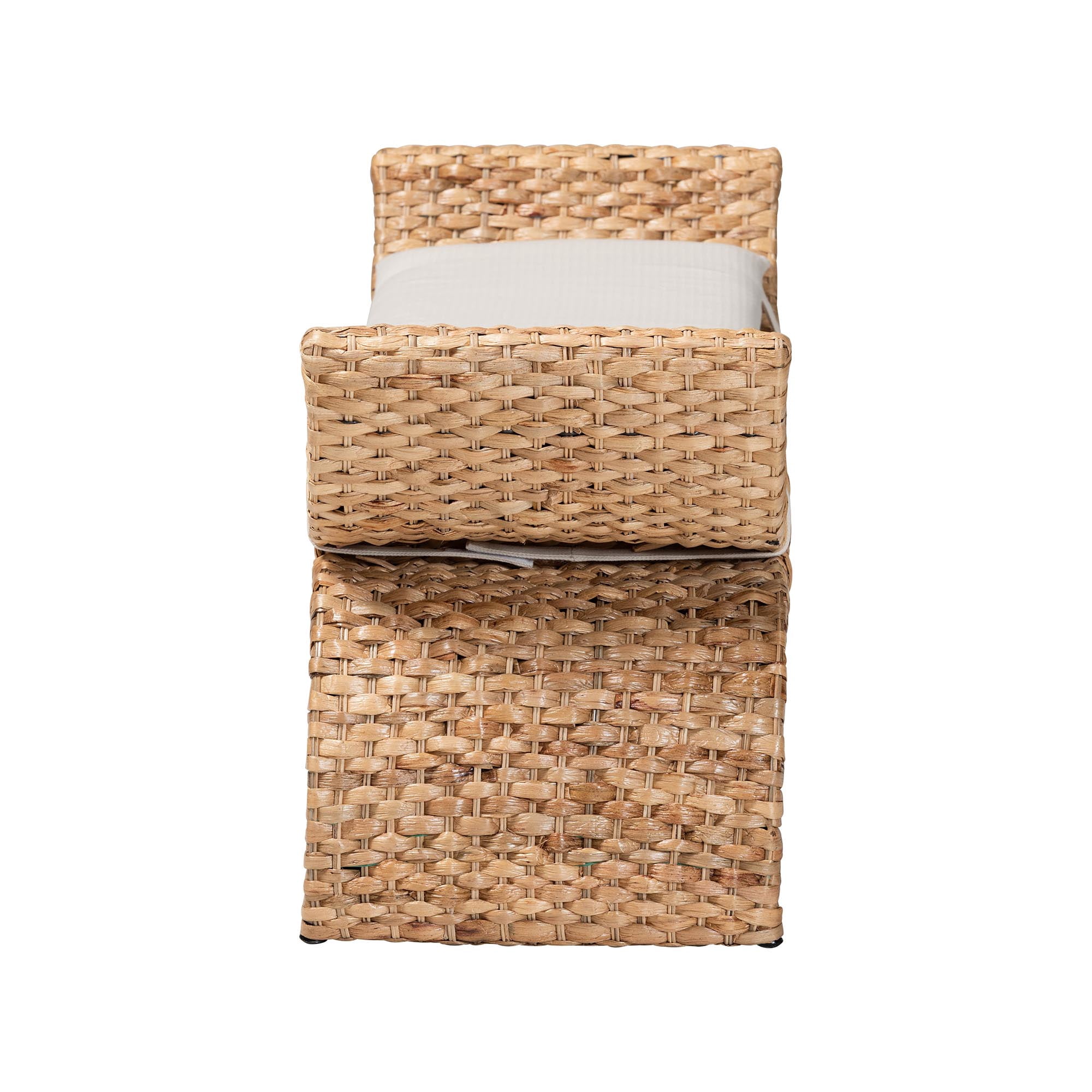 bali & pari Agave Boho Accent Bench, Natural Brown