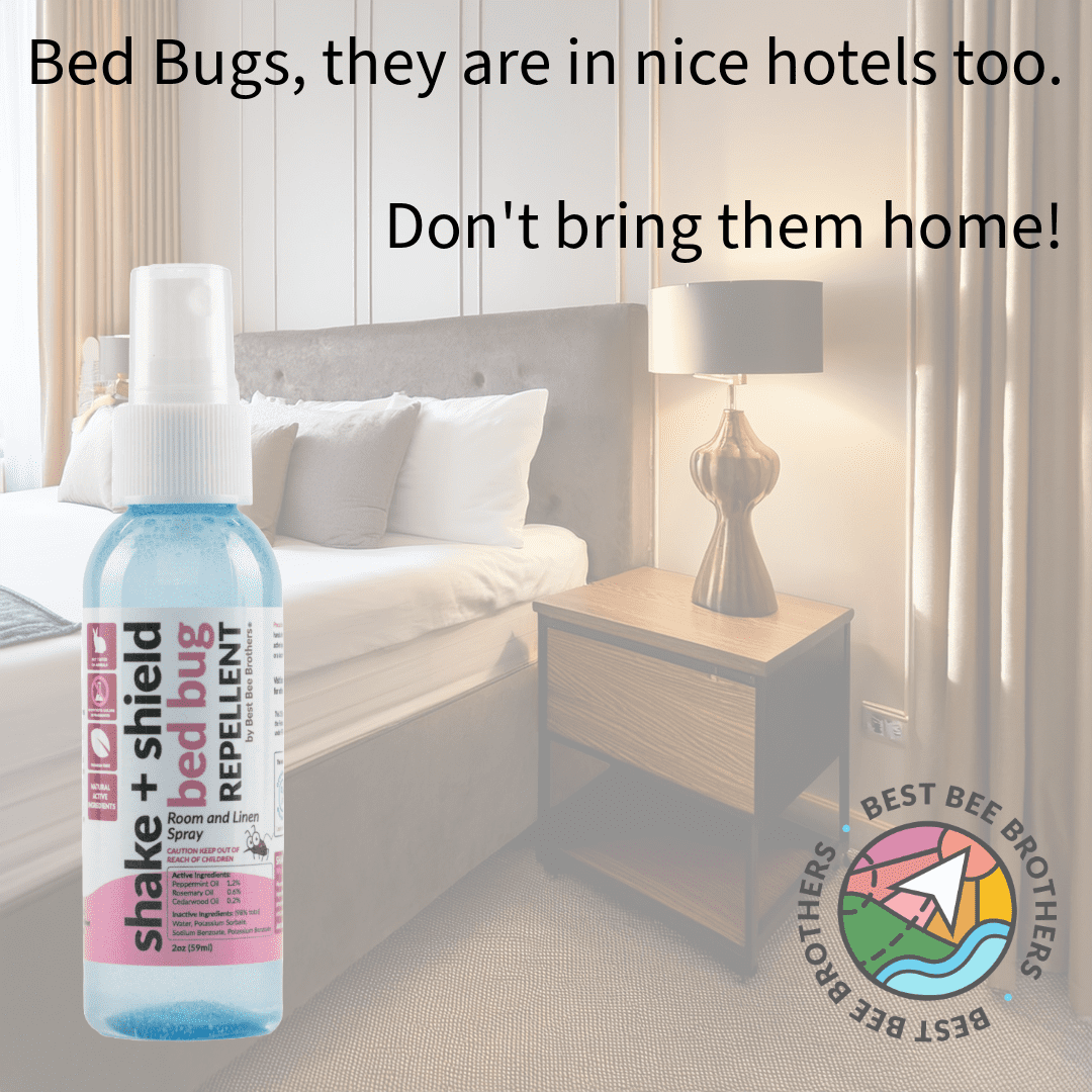 Best Bee Brothers Natural Bed Bug Spray Essential Oil 4 Pack, 2 oz