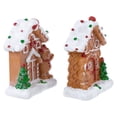 thumbnail image 4 of Northlight Gingerbread Houses with Gingerbread Boy and Girl Christmas Decoration - 5" - Set of 2, 4 of 6