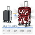 thumbnail image 5 of Picia Christmas Buffalo Plaid Luggage Protector Cover Thicken Suitcase Protector Cover Fit 18-32 Inch Luggage-, 5 of 9