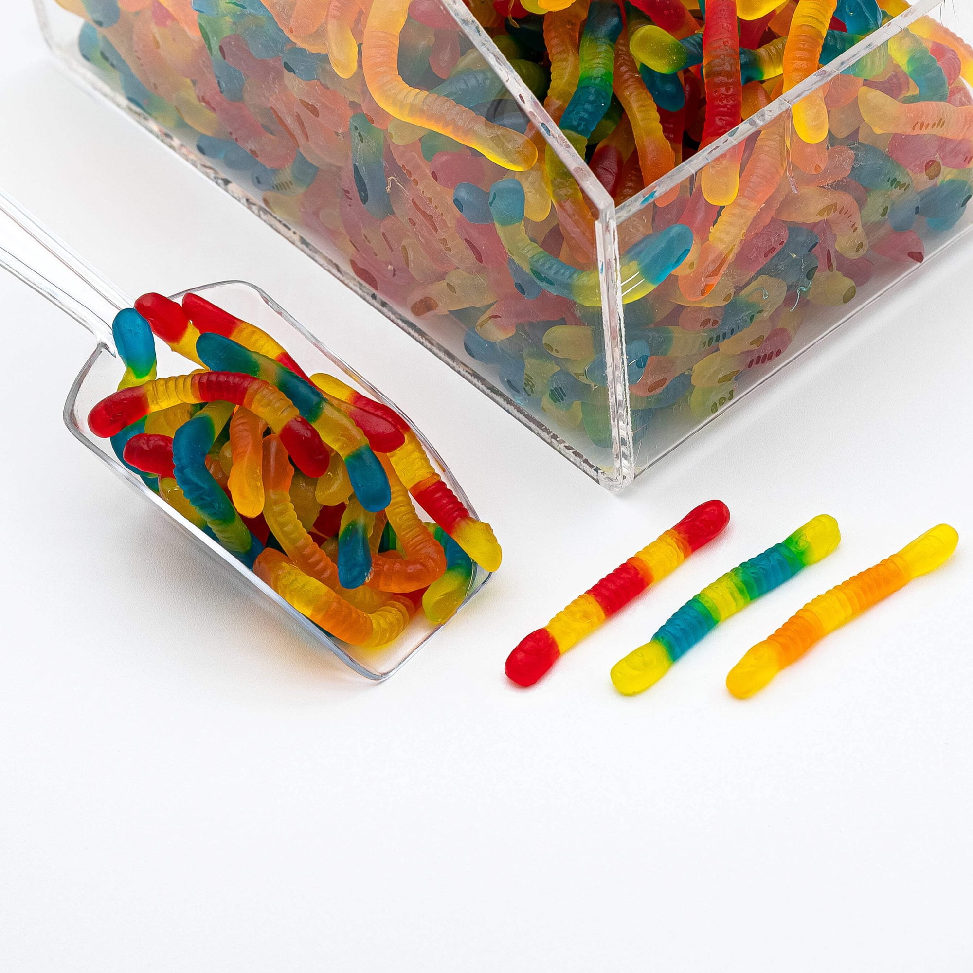 Sugar-Free Gummy Worms – 5 Fruit Flavors (Cherry, Lemon, Orange, Strawberry & Lime) – Diabetic-Friendly, Keto-Conscious Candy – No Added Sugar, Low Carb, Gluten-Free – 8 oz Resealable Bags