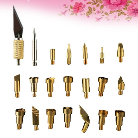 BALAHAPY Soldering Iron Tip 22Pcs Copper For Diy Tools Kit Professional Users Marking