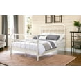 thumbnail image 4 of White Full Bed Frame with Spindle Headboard, Metal, 78" Long, Bedroom Furniture. Requires Box Spring. Classic Design. Durable &amp; Stylish., 4 of 9