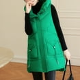 thumbnail image 5 of Vedolay Parka Jacket Women 2023 Solid Rain Jacket Outdoor Waterproof Hooded Raincoat Green,L, 5 of 5