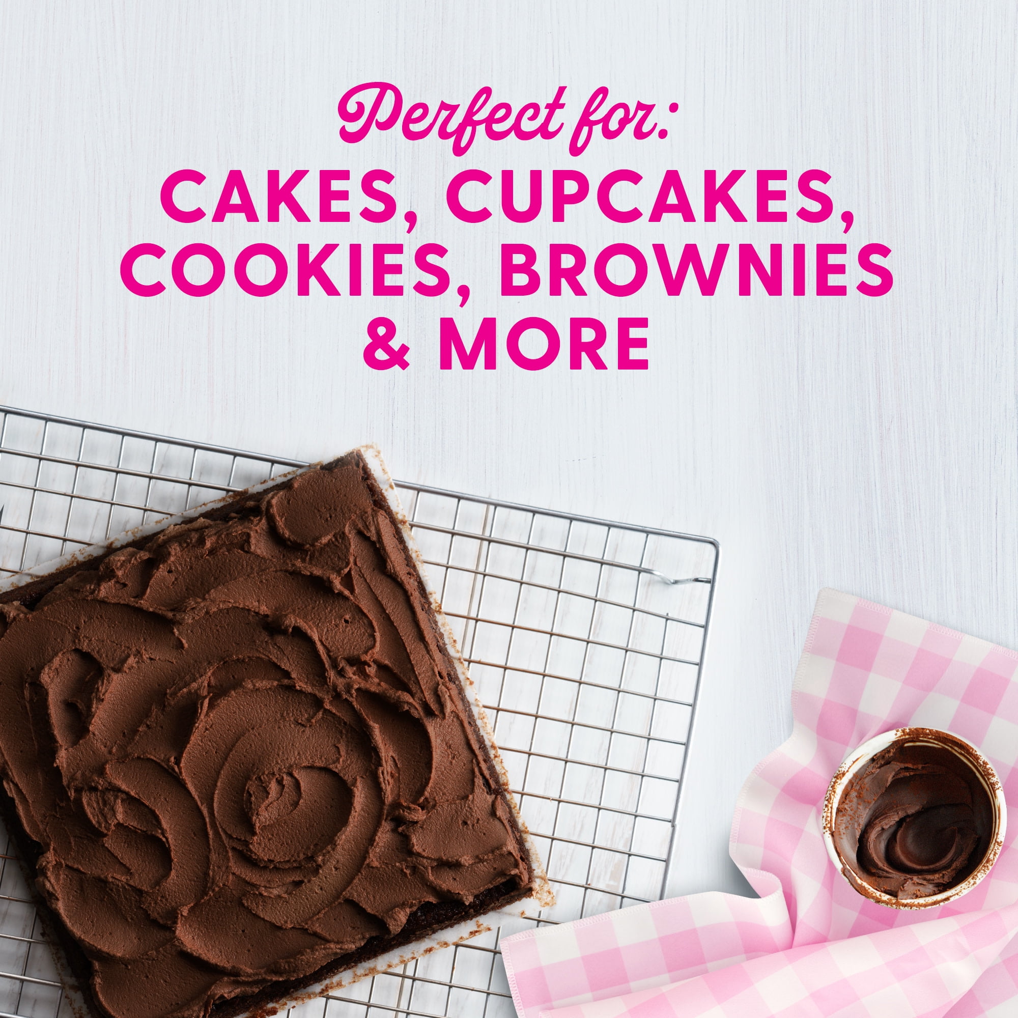(4 pack) Duncan Hines Dolly Parton's Favorite Chocolate Buttercream Flavored Cake Frosting, 16 oz.