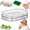 Two Layers, variant on Multi-layer Food Storage Box with Lid, Deli Meat Ham and Cheese Container for Fridge, Stackable Container Set for Meal Prep, Fridge Organization, Pantry Storage,Meat Pieces Storage Box (Three Layers)