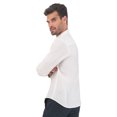 thumbnail image 3 of Camisa Guayabera Manga Larga 100% Lino Color Blanco Chica, 3 of 5