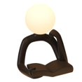 thumbnail image 4 of Lámpara de noche Yinane con estatua de pensador decoración mesa escultura de resina Negro, 4 of 8