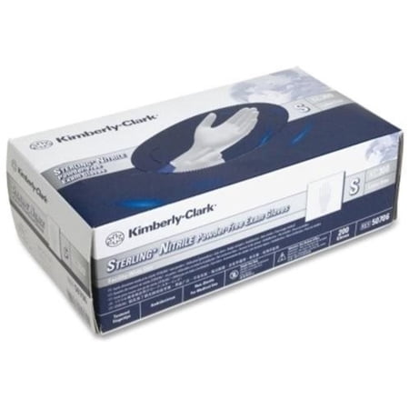 Kimberly-Clark Exam Glove STERLING NonSterile Gray Powder Free Nitrile Ambidextrous Textured Fingertips Chemo Tested Sm