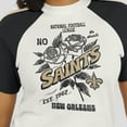 thumbnail image 6 of Women's WEAR by Erin Andrews White New Orleans Saints Sleeve Stripe Distressed Raglan T-Shirt, 6 of 6