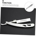 thumbnail image 3 of Support de Rasoir en Acier Inoxydable Brosse Support Outils de Rasage Manuel pour Hommes, 3 of 5