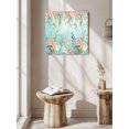 thumbnail image 5 of Wall Art Prints, Ocean Starfish Seaweed Framed Canvas Prints for Bedroom Living Room Bathroom Office, Summer Coastal Beach Shell Coral Teal Gallery Wrap Wall Art Poster for Gifts Home Decor 12"x12", 5 of 9
