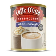 (6 Pack) Caffe D'Vita White Chocolate Cappuccino, 16 oz Canister