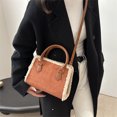 thumbnail image 1 of Bolso de hombro casual de moda | Versátil bolso y bandolera para mujer – Correa ajustable | Cuero PU | Diseño elegante y ligero – Compatible con teléfono, billetera, gafas de sol | Café/Marrón/Rojo, 1 of 6