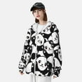 thumbnail image 3 of Kdxio Seamless Pattern Cute Panda Print Women Men Sun Protection UPF 50+ Jackets Zip Up Long Sleeve Hoodie Hiking Lightweight with Pockets, 3 of 7