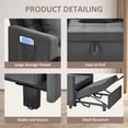 thumbnail image 5 of BETISEF Sofa Bed 3 in 1 Convertible Sofa  Chair Bed Lounger Sleeper Chair Single Recliner for Small Space Adjustable Backrest, 5 of 9