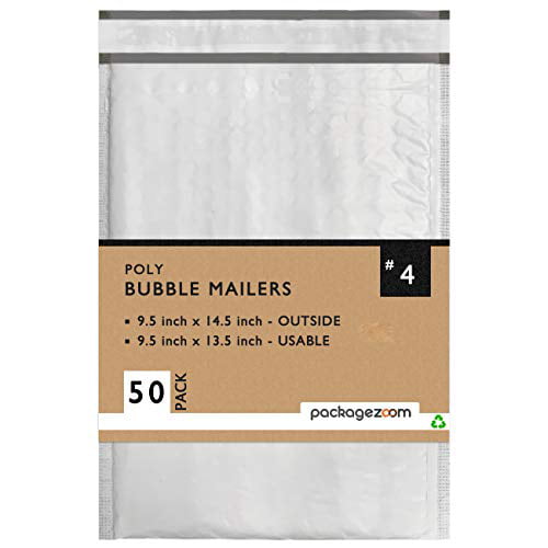 ^ USA High Quality Bubble Mailers 9.5x14.5 50 #4 Poly 