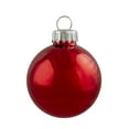 thumbnail image 5 of Northlight Swirl 2-Finish Christmas Glass Ball Ornaments - 1.75" (45mm) - Red and Silver - 12ct, 5 of 7