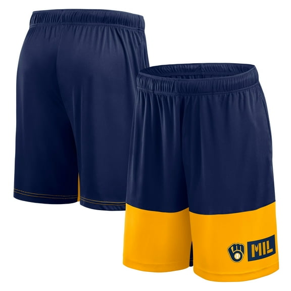 Men's Fanatics Navy Milwaukee Brewers Best of the Best Shorts