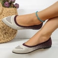thumbnail image 4 of Cathalem Women's Dressy Flats Comfortable Square-Toe Style,Red 37, 4 of 5