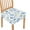 Blue White-Flower, variant on HELLHERO Flower Print Dining Room Chair Covers, Stretch Fit Dining Chairs Slipcovers, Washable Chair Seat Protectors for Home, Blue