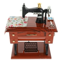 Music Box Sewing Machine Room Poster Vintage Musical Gift for Birthday Baby