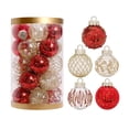 thumbnail image 1 of MesaSe Christmas Ball Ornaments for Christmas Tree 2.36 Inch Christmas Tree Ornaments Decorations with Hanging Rope Multi-Color Decoration for Holiday, 1 of 10