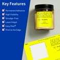 thumbnail image 3 of Avery Printable Square Labels, Neon Yellow, 2.75" x 2.75", 120ct, 3 of 11