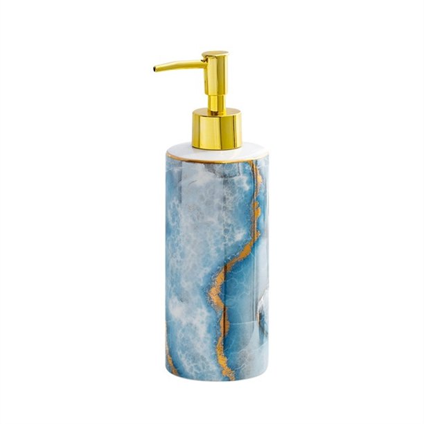 Dispensador de jabón líquido de cerámica for encimera, baño, cocina, manos o lavavajillas, 390 ml