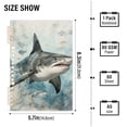 thumbnail image 3 of Sharks Waves Ring Binder Notebook Journey Note Diary College Ruled Spiral Notebook Study Loose Leaf Paper A5 60 Pages, 3 of 8