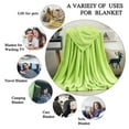 thumbnail image 2 of Howarmer Large Green Fleece Throw Blankets, Throw Size Soft Fuzzy Blanket for Women Men and s, All Season Lightweight Microfiber Fluffy Blanket, 50 x 60 inch, 2 of 7
