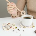 thumbnail image 6 of Balery 4 Pcs Little Birdsleather Coasters Set, Drink Table Cup Coasters For Living Room Kitchen Coffee Decor, 6 of 9