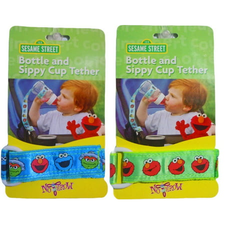 Sesame Street Bottle & Sippy Cup Tether (Boys) (Best Cups For Weaning Off Bottle)