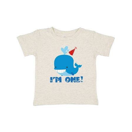 

Inktastic Whale 1st Birthday Gift Baby Boy or Baby Girl T-Shirt