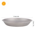 thumbnail image 2 of Pièces d'Assiette en Titane pour l'Extérieur Vaisselle de camping Assiette Ronde en Titane pour Fruits Convient pour barbecue Randonnée Pique-Nique, 2 of 8