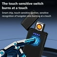 thumbnail image 6 of IMossad Smart Fingerprint Sensor Lighter Flameless Windproof Lighter Double Side Cigarette Ignition Lighter USB Rechargeable Lighter Best Gift for Your Boyfriend, Family, Your Father, 6 of 6
