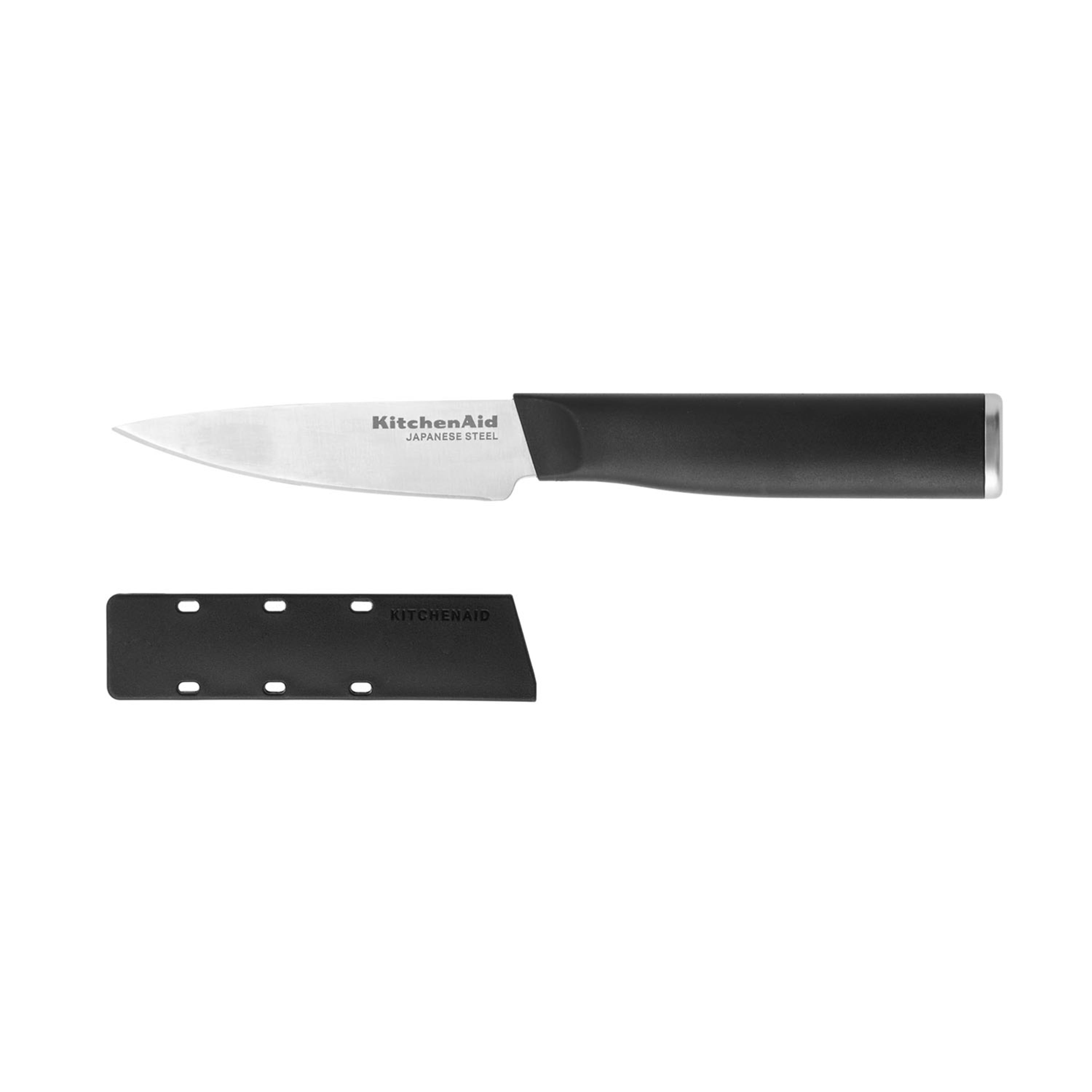 Kitchenaid Classic Paring Knife Black with Endcap and Blade Cover, 3.5-inch, Black