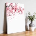 thumbnail image 3 of Canvas Wall Art Pink Blossom Canvas Art Print Spring Ink Painting Branch Petal Pictures Wall Decor for Living Room Bedroom Artwork Decorations Stretched Framed Ready to Hang 12"x18", 3 of 9