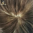 thumbnail image 4 of LYRICAL HAIR Men's Hairpiece 7X9 Full PU Toupee Hair for Men Human Hair Replacement System Thin Skin Silicone Mens Toupee Hair Units #510 Medium Light Brown with 10% Gray, 4 of 6