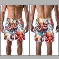 thumbnail image 3 of luoweisi Men's Beach Shorts Quick Dry Swim Trunks with Mesh Lining Octopus L, 3 of 5