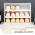 thumbnail image 6 of WRISTBIQUE 1Set Egg Rack for Refrigerator Plastic with Space-Saving and Anti-Collision Features, 6 of 8