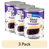 (3 pack) Duncan Hines Comstock More Fruit, Blueberry Pie Filling and Topping, Ready to Use, 21 oz.