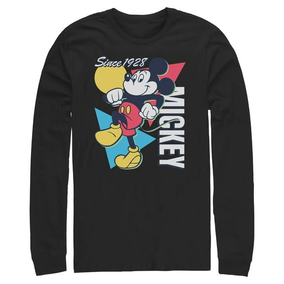 Mens Mickey & Friends Since 1918 Retro Long Sleeve Shirt