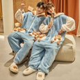 thumbnail image 1 of Onesies-Pijama de una pieza con capucha y cremallera para mujer y hombre, ropa cálida para el hogar, mono de una pieza, 1 of 4