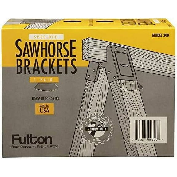 Fulton 300 2 in x 4 in Steel Enamel Medium Duty Sawhorse Brackets