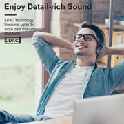 سماعات الرأس النشطة لإلغاء الضوضاء ankbit e700 مع ldac ، سماعة بلوتوث لاسلكية 60 ساعة