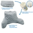 thumbnail image 5 of Home Soft Things DO-IT-YOURSELF Velvet Quilted Bedrest Pillow - Steeple Gray-7 - 20" x 18" x 17", 5 of 8