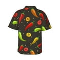 thumbnail image 3 of Haiem Chili2 Printed Hawaiian Shirt for Men - Men’s Casual Beach Summer Shirts - Stretch Fabric with Modern Fit-3X-Large, 3 of 9